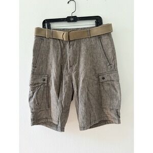 New Without Tags Mens LEVIS camo cargo Short With Multi Pocket And A Belt 32